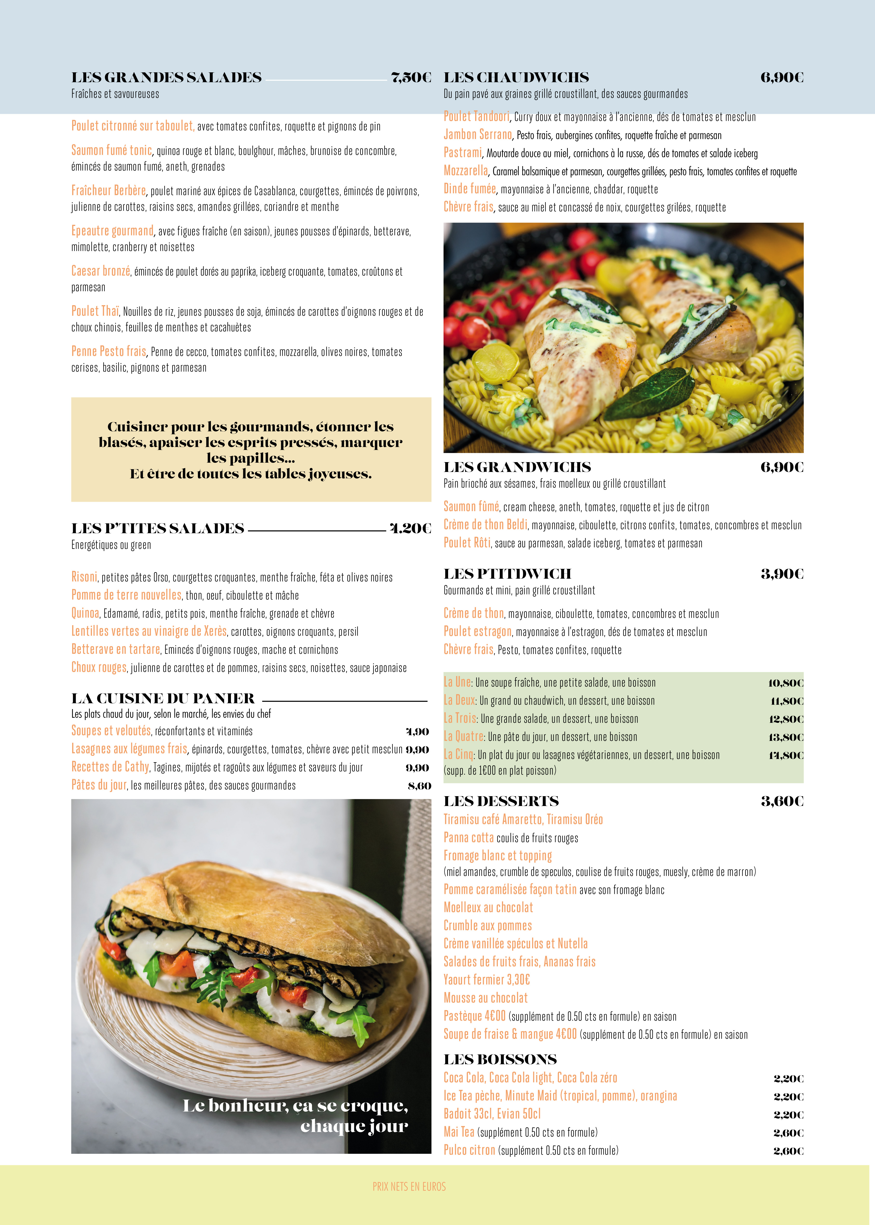 Carte Le Panier